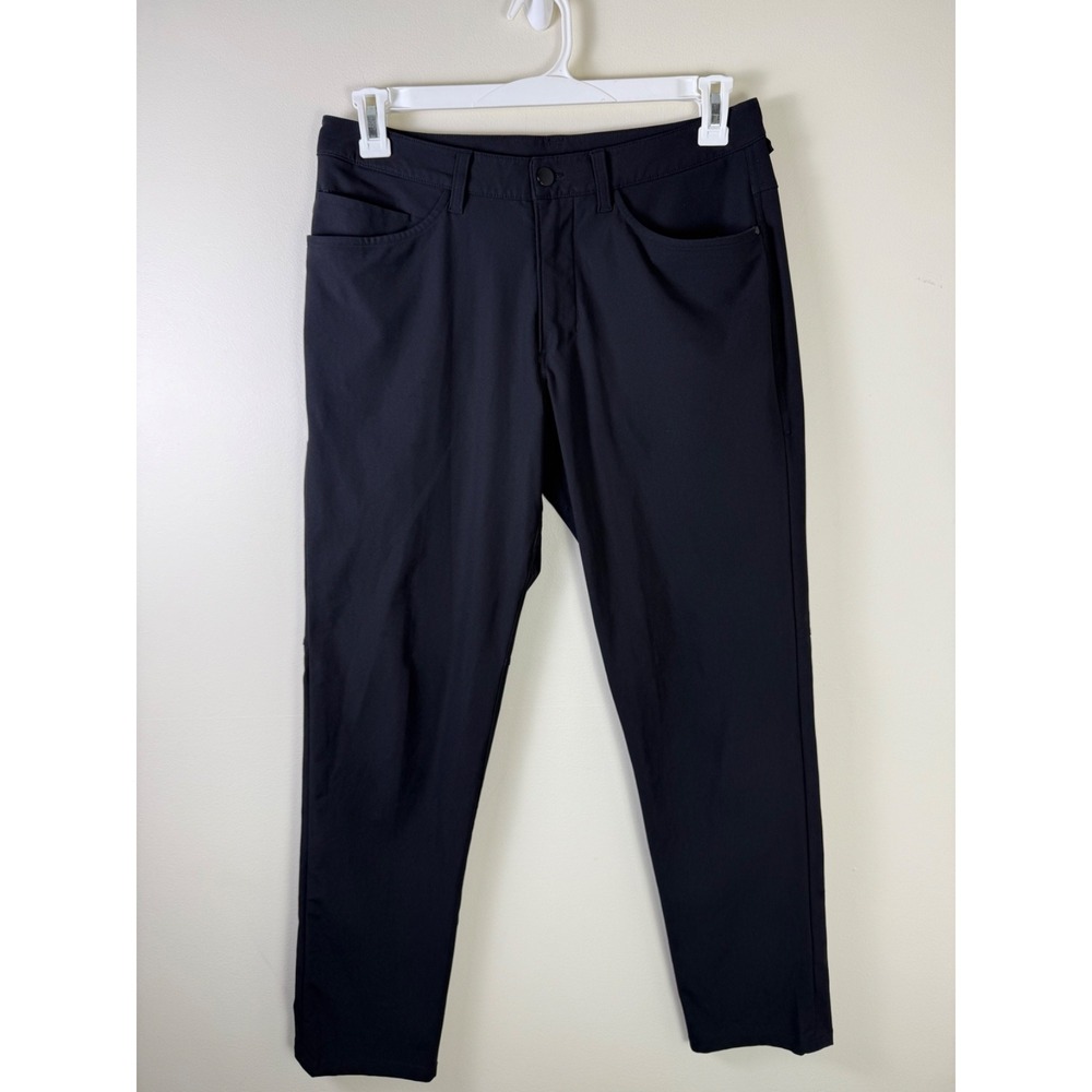Lululemon ABC Pant Relaxed Tech Canvas Black Commuter Size 31